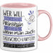 Taekwondo-Kämpferin Tasse Geschenk Spruch Wer Will Schon Prinzessin Sein Wenn Man Auch Taekwondo-Kämpferin Sein Kann Rosa Trendation