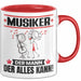 Musiker Tasse Geschenk für Musiker Der Mann Der Alles Kann Geschenkidee zum Geburtstag Rot Trendation