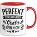 Gisela Tasse Geschenk Perfekt Sein Kann Jeder Geschenkidee Geburtstag Rot Trendation