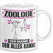 Zoologe Tasse Geschenk für Zoologe Der Mann Der Alles Kann Geschenkidee zum Geburtstag Weiß Trendation