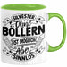 Silvester Ohne Böllern Ist Möglich Aber Sinnlos Tasse Geschenk Silvester-Fan Dekoration 2025 Deko Kaffee-Becher Grün Trendation