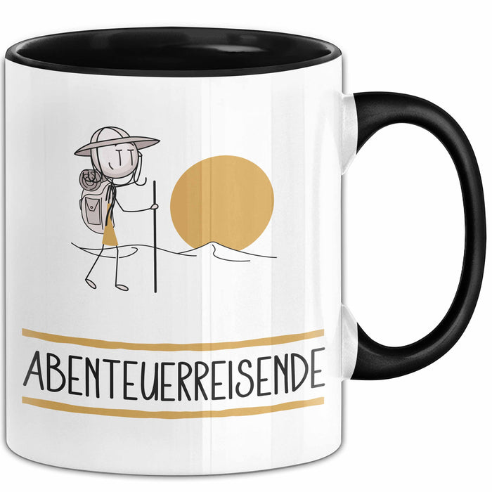 Geschenk für Abenteuerreisende Tasse Lustige Geschenkidee Geburtstag Ich Bin Abenteuerreisende Ich Darf Das Trendation