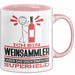 Weinsammler Geschenk Tasse Ich Bin Weinsammler Aber Sag Doch Einfach Superheld Lustige Geschenkdiee für Weinsammler Kaffee-Becher Rosa Trendation
