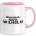 Wilhelm Tasse Original 100% Wilhelm Geschenk Rosa Trendation