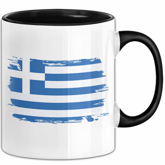 Griechenland Tasse Geschenk Grieche Flagge Kaffee-Becher Trendation