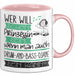 Drum-and-Bass-DJane Tasse Geschenk Spruch Wer Will Schon Prinzessin Sein Wenn Man Auch Drum-and-Bass-DJane Sein Kann Rosa Trendation