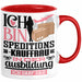 Speditionskauffrau Ausbildung Start Geschenk Tasse Ich Bin Speditionskauffrau In Der Ausbildung Ich Darf Das Kaffee-Becher Geschenkidee Rot Trendation