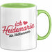 Heidemarie Tasse Geschenk Ich Bin Vollkommen Heidemarie Geschenkidee Geburtstag Grün Trendation