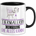 Tiermalerin Geschenk Tasse Becher Die Frau Die Allen Kann Geschenkidee für eine Tiermalerin Lustig Trendation