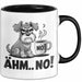 Hund Tierliebhaber Tasse Geschenk Lustige Geschenkidee Spruch Ähm Nö Schwarz Trendation
