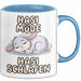 Sarkastische Kaninchen Hase Tasse Geschenk Lustige Geschenkidee Spruch Hasi Müde Hasi Schlafen Blau Trendation
