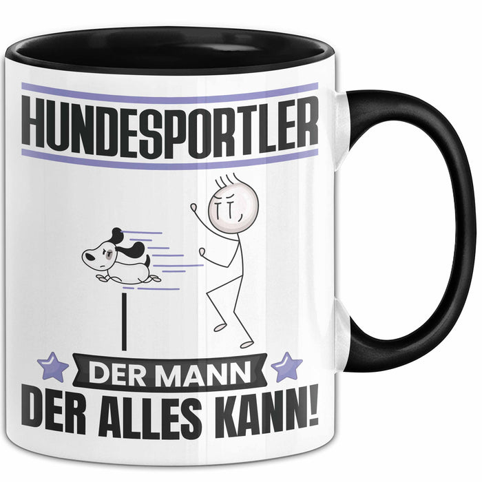 Hundesportler Tasse Geschenk für Hundesportler Der Mann Der Alles Kann Geschenkidee zum Geburtstag Schwarz Trendation