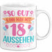 18er Geburtstag Tasse Geschenk Frauen So Gut Kann Man Mit 18 Aussehen Geschenkidee Geburtstag Weiß Trendation