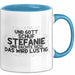 Stefanie Tasse Und Gott Schuf Stefanie Und Dachte Sich: Das Wird Lustig Blau Trendation