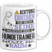 Hundetrainer Geschenk Tasse Lustiger Spruch Erheben Sie Sich Der Hundetrainer Betritt den Raum Weiß Trendation