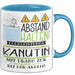 Kanutin Tasse Geschenk Lustig Abstand Halten Hochleistungs-Kanutin Mit Drang Zur Perfektion Bei Der Arbeit Blau Trendation