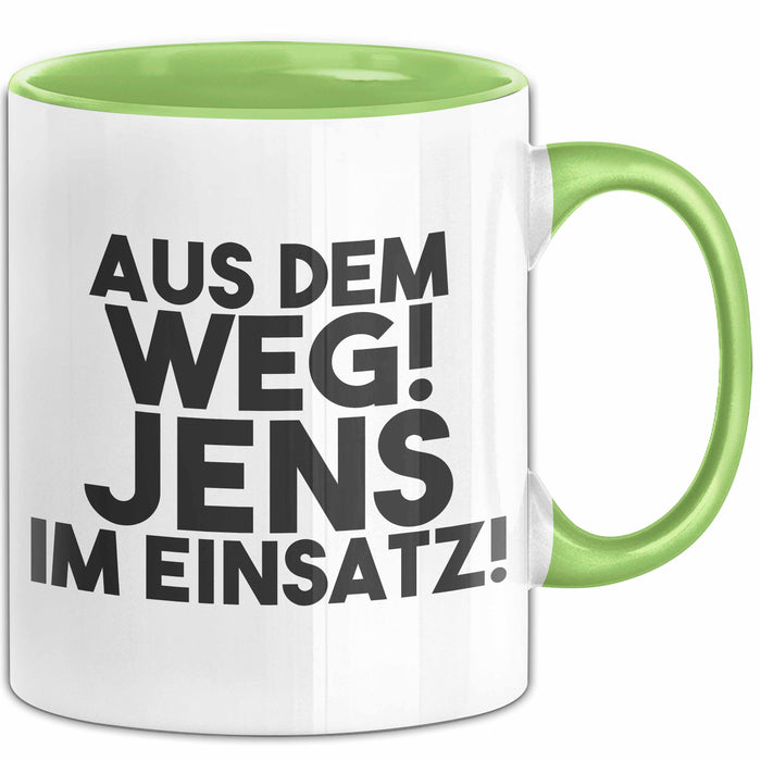 Jens Tasse Aus Dem Weg! Jens Im Einsatz! Geschenk