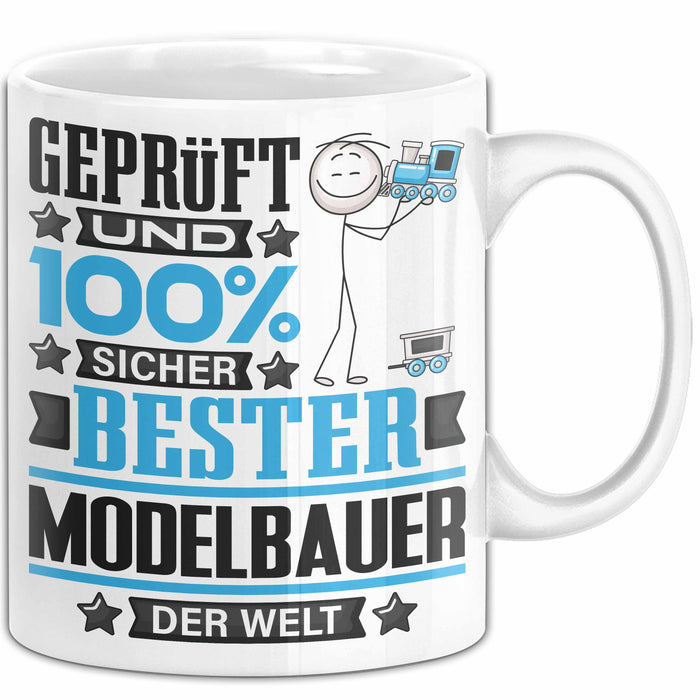 Modelbauer Geschenk Lustiger Spruch für Modelbauer Geschenkidee Bester Modelbauer Der Welt Weiß Trendation