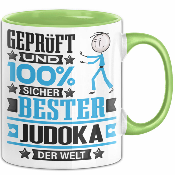 Judoka Geschenk Lustiger Spruch für Judoka Geschenkidee Bester Judoka Der Welt Grün Trendation