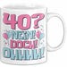 40er Geburtstag Geschenk Männer Frauen 40 Nein Doch Ohhhh Lustiger Spruch Geschenkidee Kaffee-Becher Weiß Trendation