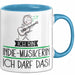 Geschenk für Indie-Musikerin Tasse Lustige Geschenkidee Geburtstag Ich Bin Indie-Musikerin Ich Darf Das Blau Trendation