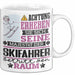 Skifahrer Geschenk Tasse Lustiger Spruch Erheben Sie Sich Der Skifahrer Betritt den Raum Weiß Trendation