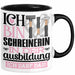 Schreinerin Ausbildung Start Geschenk Tasse Ich Bin Schreinerin In Der Ausbildung Ich Darf Das Kaffee-Becher Geschenkidee Schwarz Trendation