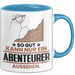 Abenteurer Geschenk Tasse So Gut Kann Nur Ein Abenteurer Aussehen Geschenkidee Kaffee-Becher Blau Trendation