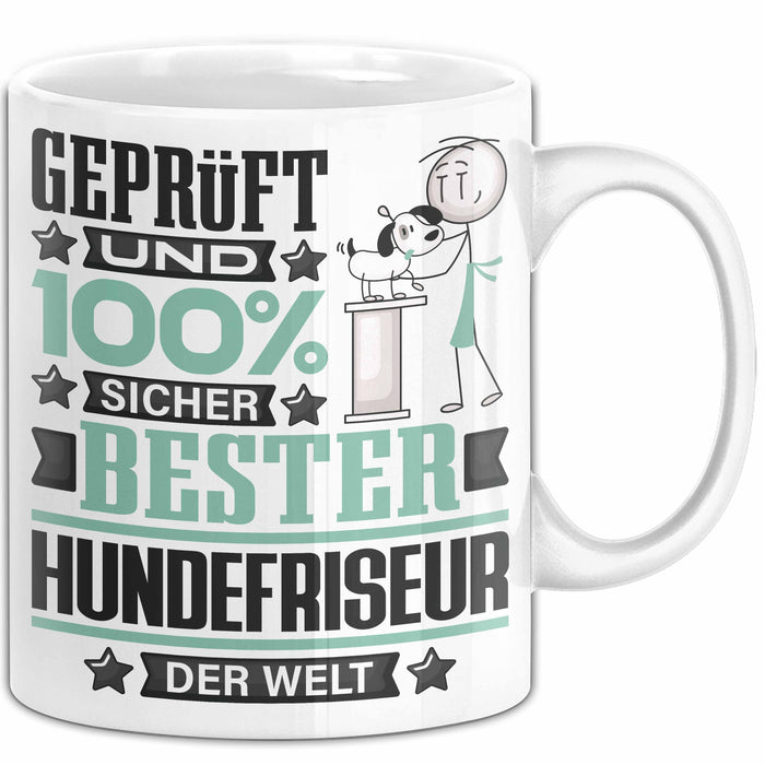 Hundefriseur Geschenk Lustiger Spruch für Hundefriseur Geschenkidee Bester Hundefriseur Der Welt Weiß Trendation