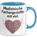 Medizinischer Assistent Arzt Tasse Geschenk Lustige Geschenkidee Spruch Medizinische Fachangestellte Mit Viel Heart Blau Trendation