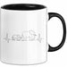 Elefant Tier Tasse Geschenk Lustige Geschenkidee Spruch Elefanten Herzschlag Schwarz Trendation
