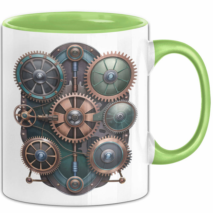 Mechaniker Tasse Geschenkidee für Kfz Techniker Grün Trendation