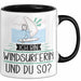 Windsurferin Tasse Geschenk Ich Bin Windsurferin Und Du So Geschenkidee Lustiger Spruch Becher Trendation