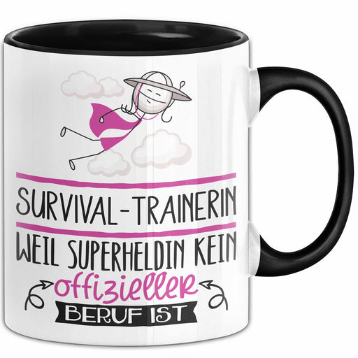 Survival-Trainerin Geschenk Tasse Lustiger Spruch Survival-Trainerin Weil Superheldin Kein Offizieller Beruf Ist Geschenkidee Trendation