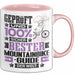 Mountainbike-Guide Geschenk Lustiger Spruch für Mountainbike-Guide Geschenkidee Bester Mountainbike-Guide Der Welt Rosa Trendation