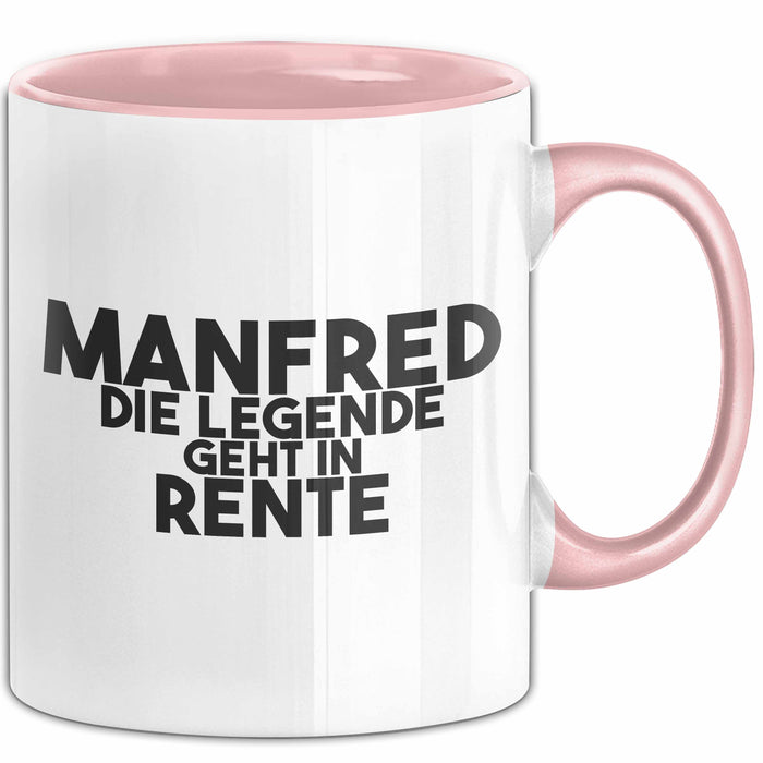 Manfred Tasse Manfred – Die Legende Geht In Rente Geschenk