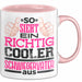 Schwiegervater Tasse Geschenk So Sieht Ein Richtig Cooler Schwiegerpapa Aus Becher Rosa Trendation