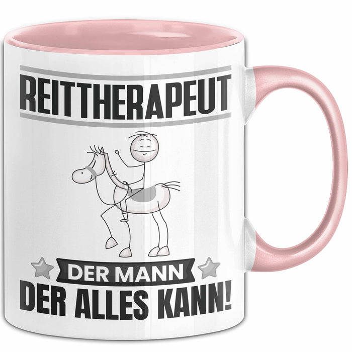 Reittherapeut Tasse Geschenk für Reittherapeut Der Mann Der Alles Kann Geschenkidee zum Geburtstag Rosa Trendation