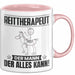 Reittherapeut Tasse Geschenk für Reittherapeut Der Mann Der Alles Kann Geschenkidee zum Geburtstag Rosa Trendation