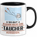 Taucher Geschenk Tasse So Gut Kann Nur Ein Taucher Aussehen Geschenkidee Kaffee-Becher Schwarz Trendation