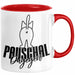 Katzen Tasse Pauschal Dagegen Katze Katzenliebhaber Kater Geschenk Miau Katzenbesitzerin Geschenkidee Humor Kaffee-Becher Rot Trendation