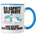 Trendation - Lustige Tassen mit Sprüchen Arbeitskollege Geschenk Kollege Mitarbeiter Geschenkidee Blau Trendation