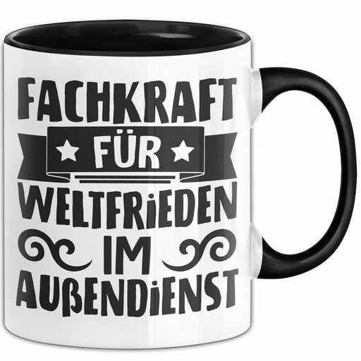 Humor Tasse Geschenk Fachkraft Für Weltfrieden Im Außendienst Becher Trendation