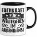 Humor Tasse Geschenk Fachkraft Für Weltfrieden Im Außendienst Becher Trendation