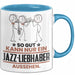 Jazz-Liebhaber Geschenk Tasse So Gut Kann Nur Ein Jazz-Liebhaber Aussehen Geschenkidee Kaffee-Becher Blau Trendation