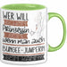 Bungee-Jumperin Tasse Geschenk Spruch Wer Will Schon Prinzessin Sein Wenn Man Auch Bungee-Jumperin Sein Kann Grün Trendation
