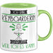 Keyboarderin Tasse Geschenk Ich Bin Keyboarderin Warum Weil Ich Es Kann Geschenkidee Geburtstag Grün Trendation