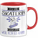 Skaterin Tasse Geschenk Ich Bin Skaterin Warum Weil Ich Es Kann Geschenkidee Geburtstag Rot Trendation