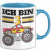 3. Geburtstag Geschenk Tasse Becher Jungs Trucks Geburtstagsgeschenk Ich Bin 3 Blau Trendation
