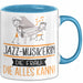 Jazz-Musikerin Geschenk Tasse Becher Die Frau Die Allen Kann Geschenkidee für eine Jazz-Musikerin Lustig Blau Trendation